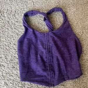 Bombshell Purple Twist Strap Top
